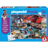 Puzzle Schmidt: playmobil - Kalózok, 60 darabos + Ajándék playmobil figura