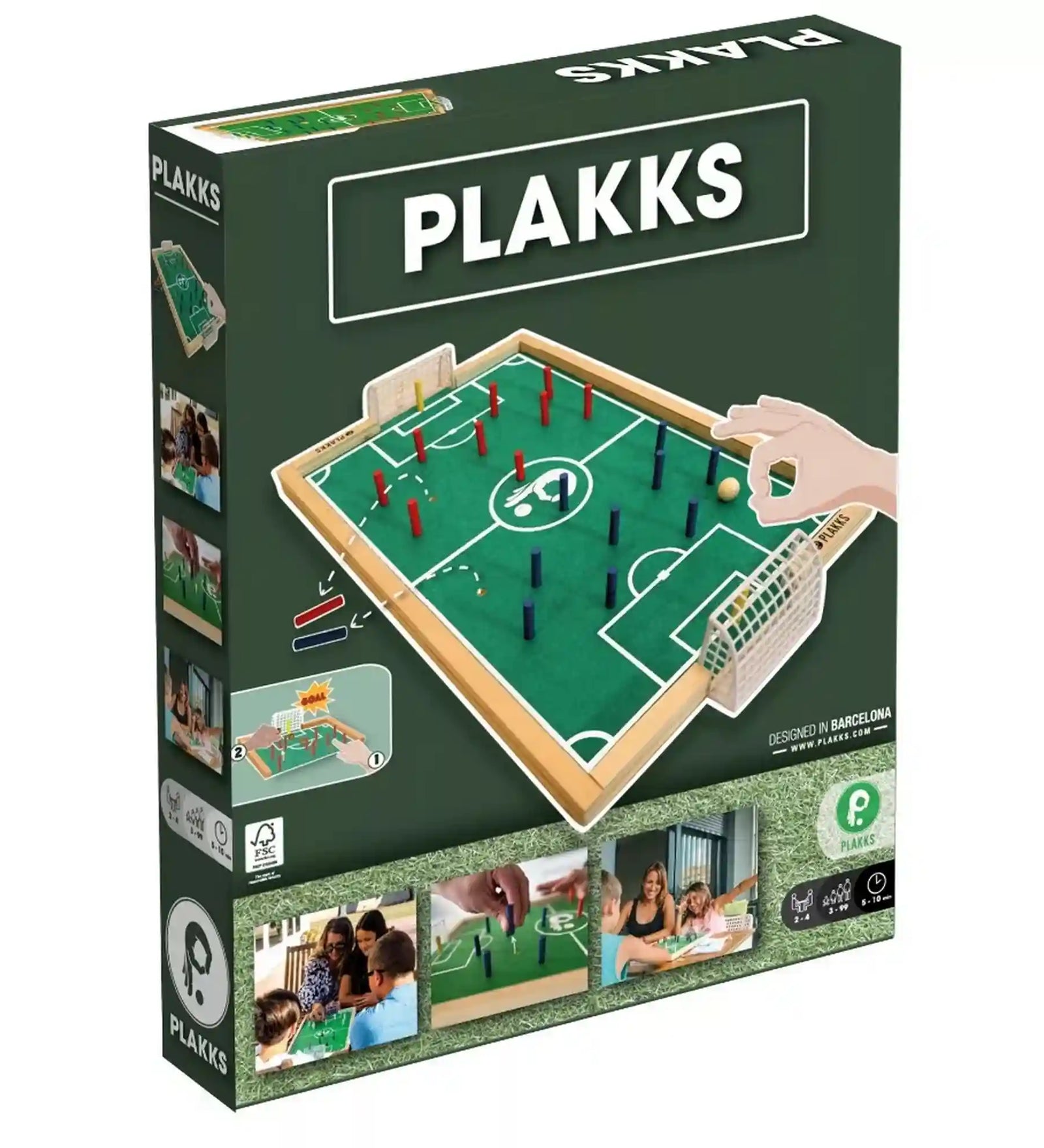 Plakks Football ügyességi asztali focijáték doboza.