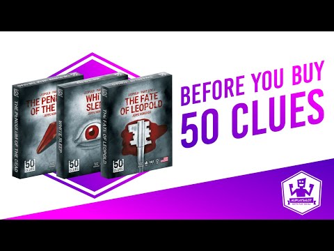 50 Clues White Sleep angol nyelvű társasjáték