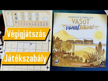 Vasút vonal kihívás - Fényessárga