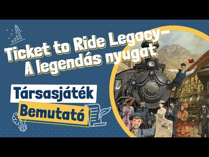 Ticket to Ride Legacy – A legendás nyugat magyar nyelvű társasjáték