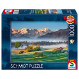 Puzzle Schmidt Festői táj, Garmisch Partenkirchen, 1000 darabos