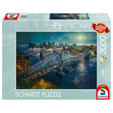 Puzzle Schmidt Thomas Kinkade Holdfény Manhattan felett, 2000 darabos