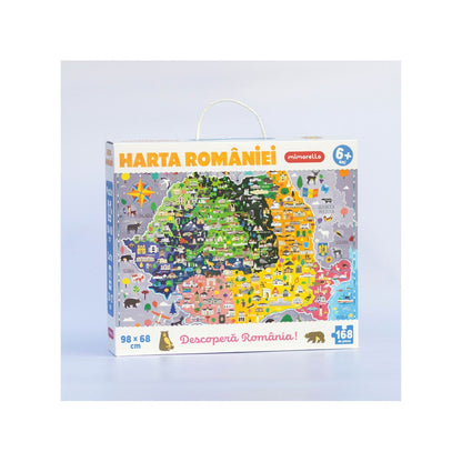 Puzzle Harta României - játék gyerekeknek