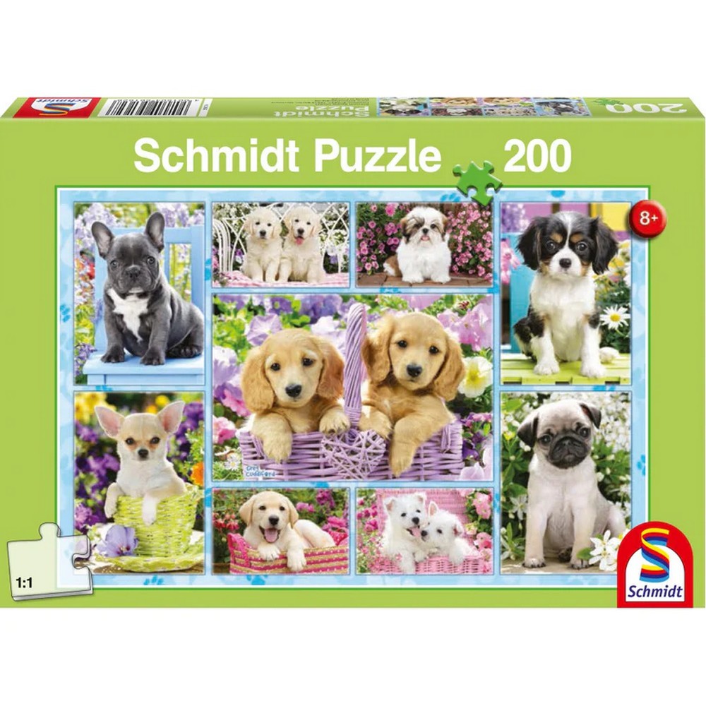 Puzzle Schmidt: Kutyusok, 200 darabos