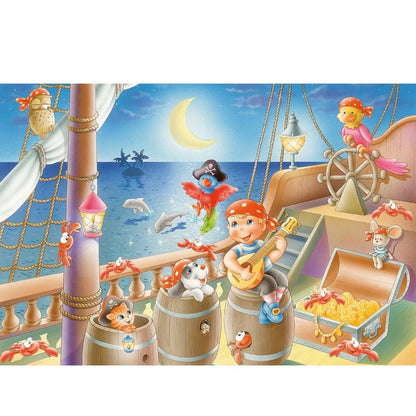 Puzzle Schmidt: Kalóz banda, 3 x 48 darabos készlet + Ajándék: poszter