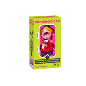 A Röppenő cicák – Macsóka és Fánkandúr játék zöld doboza, benne a két figura átlátszó ablakon keresztül látható, élénk, színes csomagolásban.