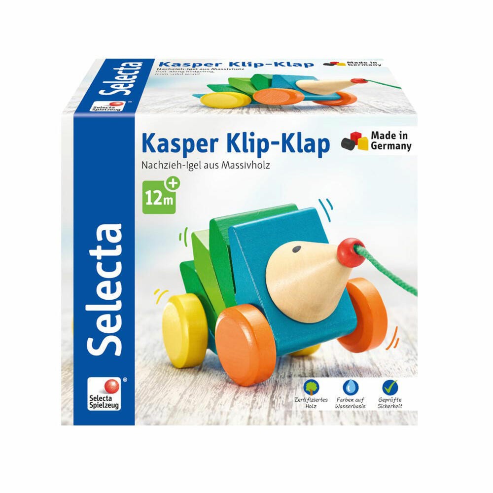 Selecta - Kasper Klip-Klap - fajáték doboz elolap