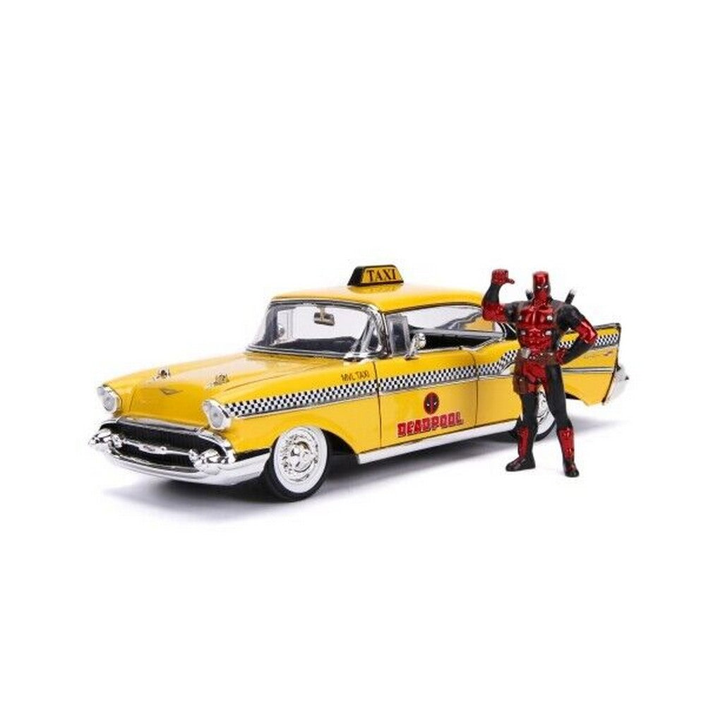 Marvel Deadpool Yellow Taxi 1/24 Jada Toys