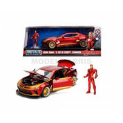 Marvel Iron Man Chevrolet Camaro 1/24 Jada Toys dobozban es doboz nelkul