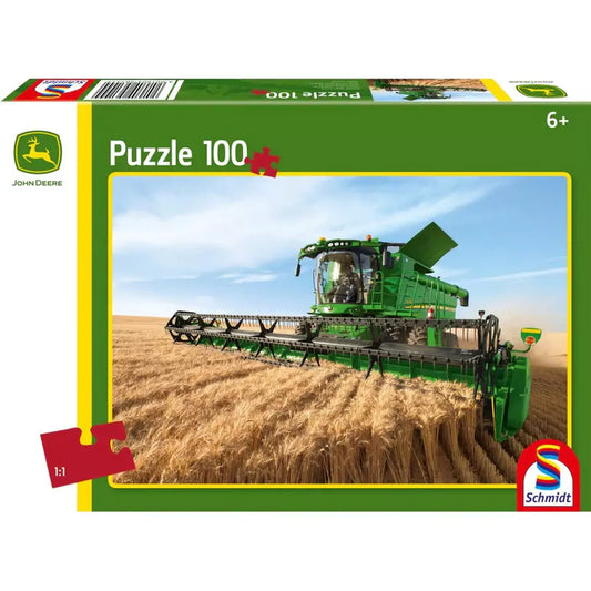 Puzzle Schmidt: John Deere - Arató-kombájn S690, 100 darabos doboz