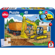 Kotrógép 40 darabos Schmidt Puzzle + Ajándék: kotrógép modell