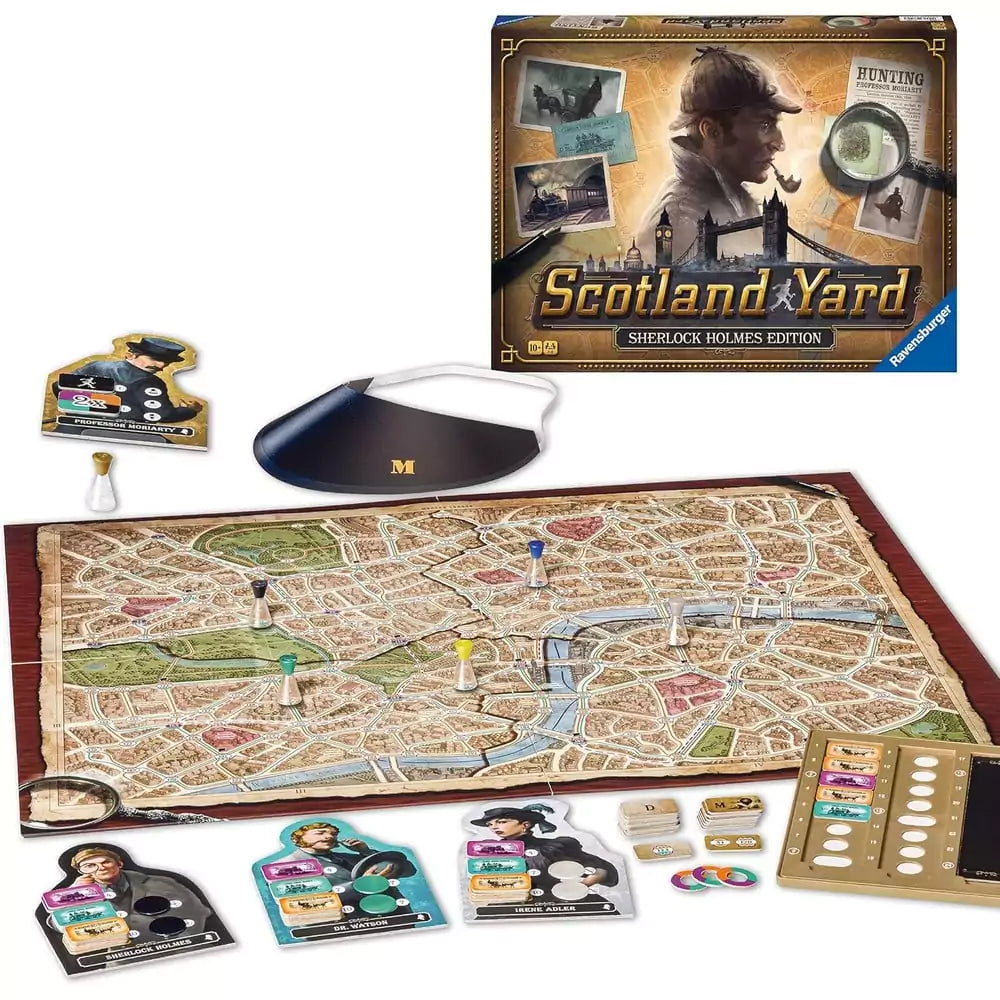 Scotland Yard Sherlock Holmes Edition társasjáték tartozékok