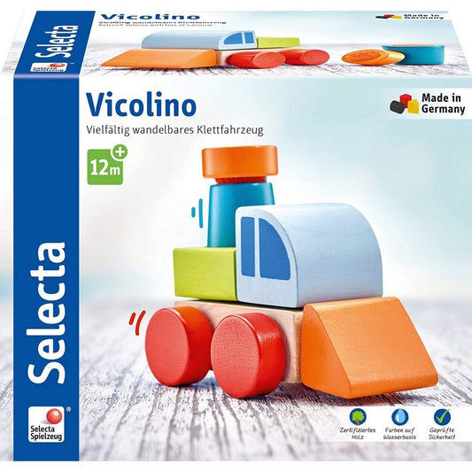 Selecta - Vicolino - sokoldalú tépőzáras jármű doboz elolap