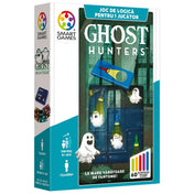 Ghost Hunters Smart Games logikai játék doboza szellemekkel, zseblámpákkal és 60 logikai kihívással.