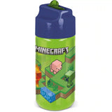 STOR: Minecraft kulacs beépített szívószállal, 430 ml