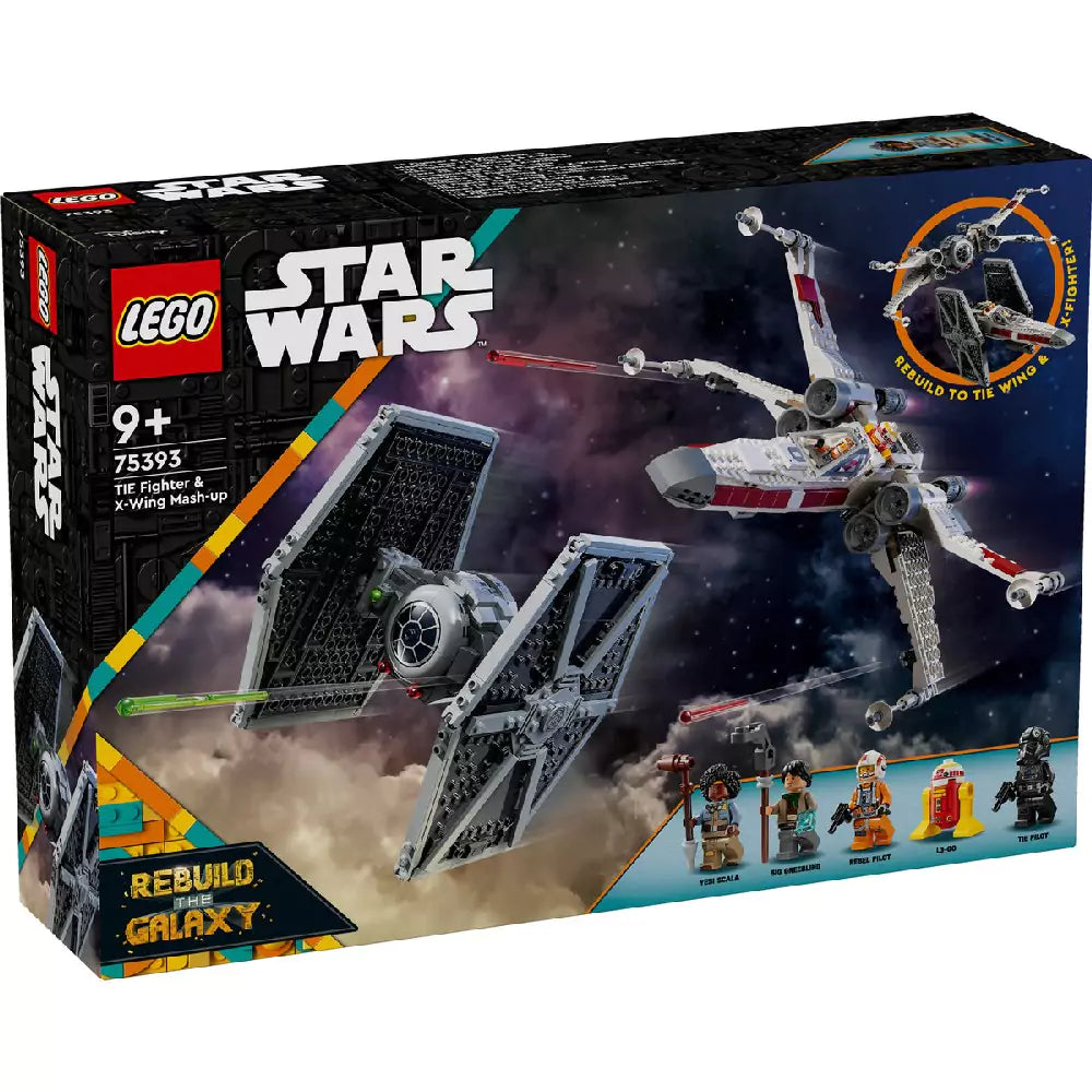 Lego Star Wars TIE Fighter és X-Wing mix 75393 1063 darabos