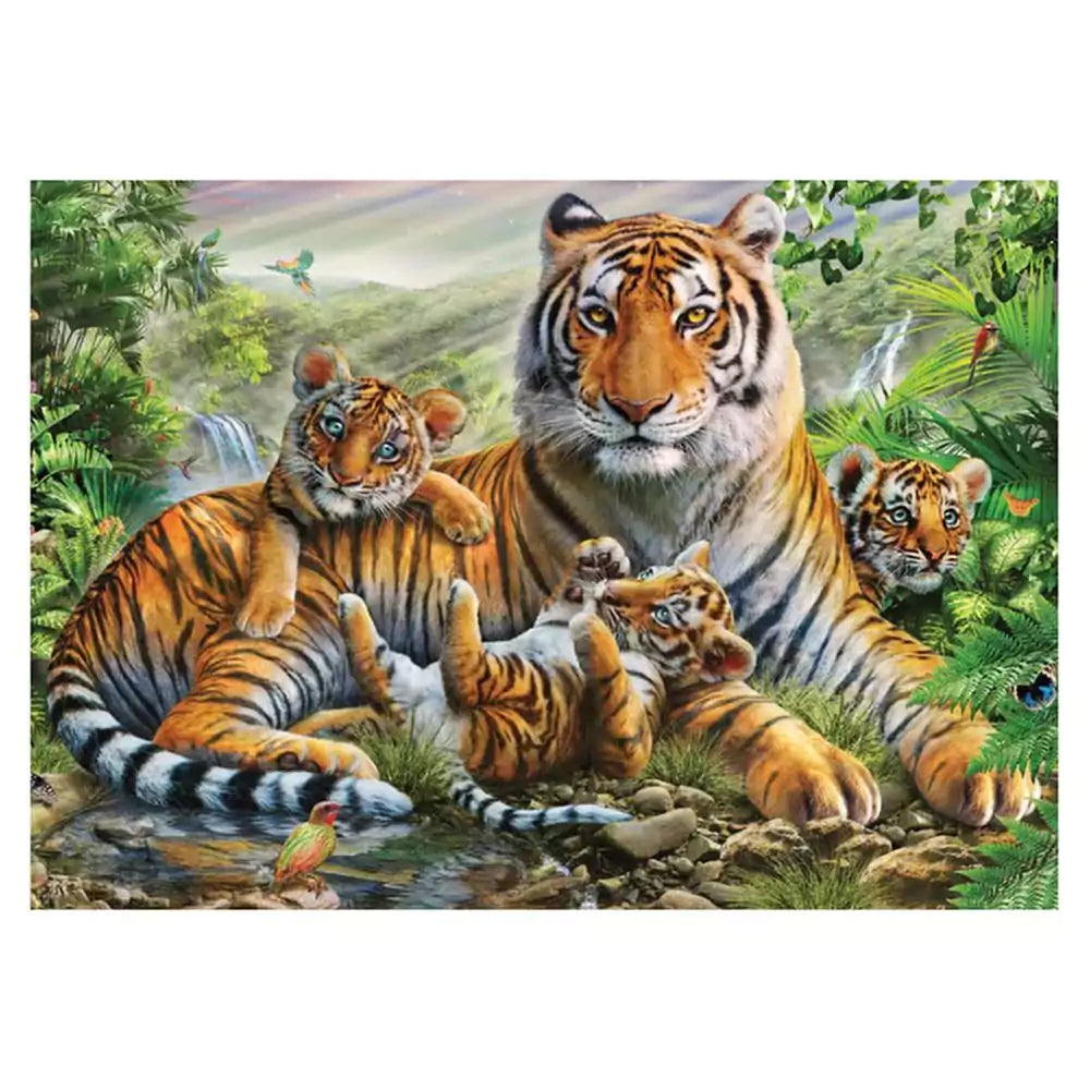 Puzzle Schmidt: Tigris és kölykei, 1000 darab
