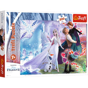 Trefl Puzzle: Frozen II 200 darabos kirakó doboza – A Trefl 200 darabos Jégvarázs II. puzzle csomagolása, amely lenyűgöző grafikával és kedvenc Disney karaktereiddel várja a rajongókat.