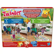 Twister Junior társasjáték doboz hátsó része