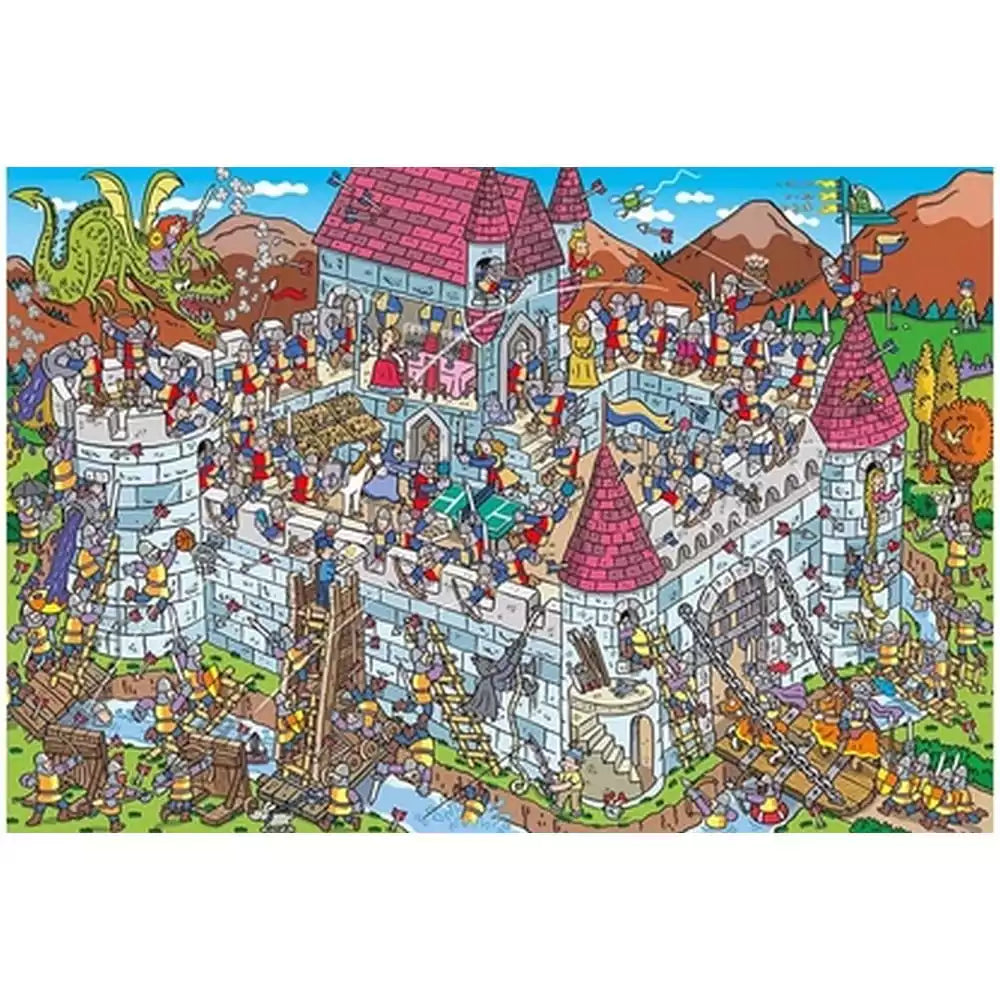 Puzzle Schmidt: View into the knight's castle, 200 darabos