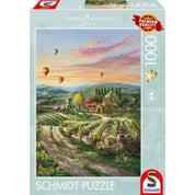 Puzzle Schmidt: Thomas Kinkade - Békés völgyi szőlőültetvény, 1000 darabos