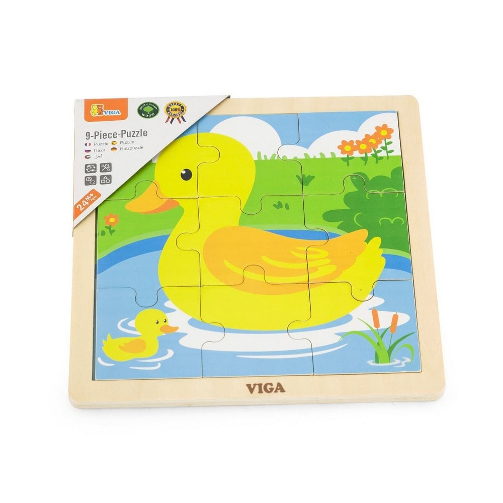 9 darabos fa puzzle  kacsa, Viga