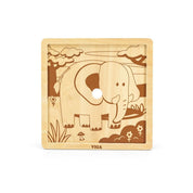 9 darabos fa puzzle, Elefánt, Viga