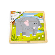 9 darabos fa puzzle, Elefánt, Viga