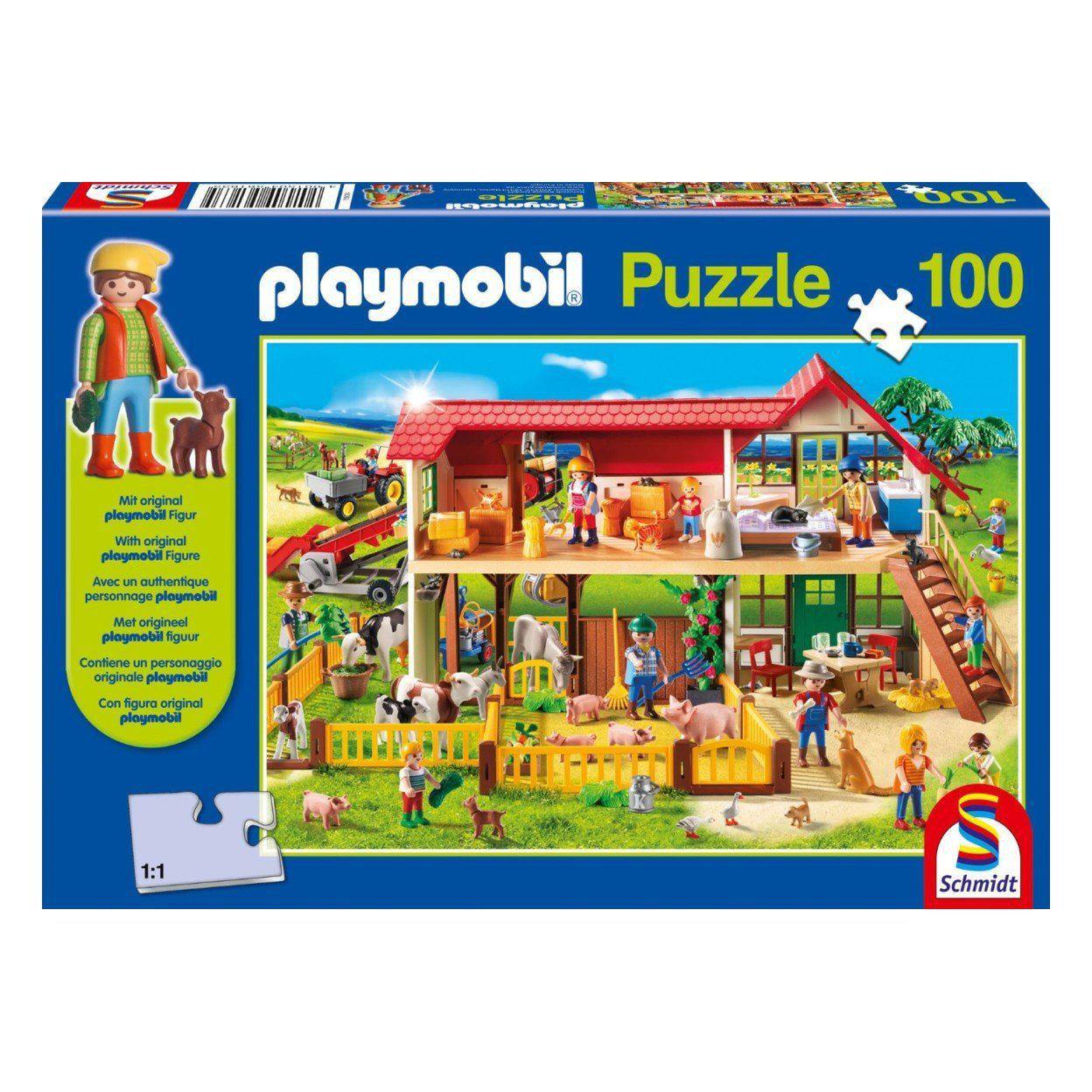 Schmidt 56163 - Playmobil puzzle - Bauernhof-Schmidt-1-Játszma.ro - A maradandó élmények boltja