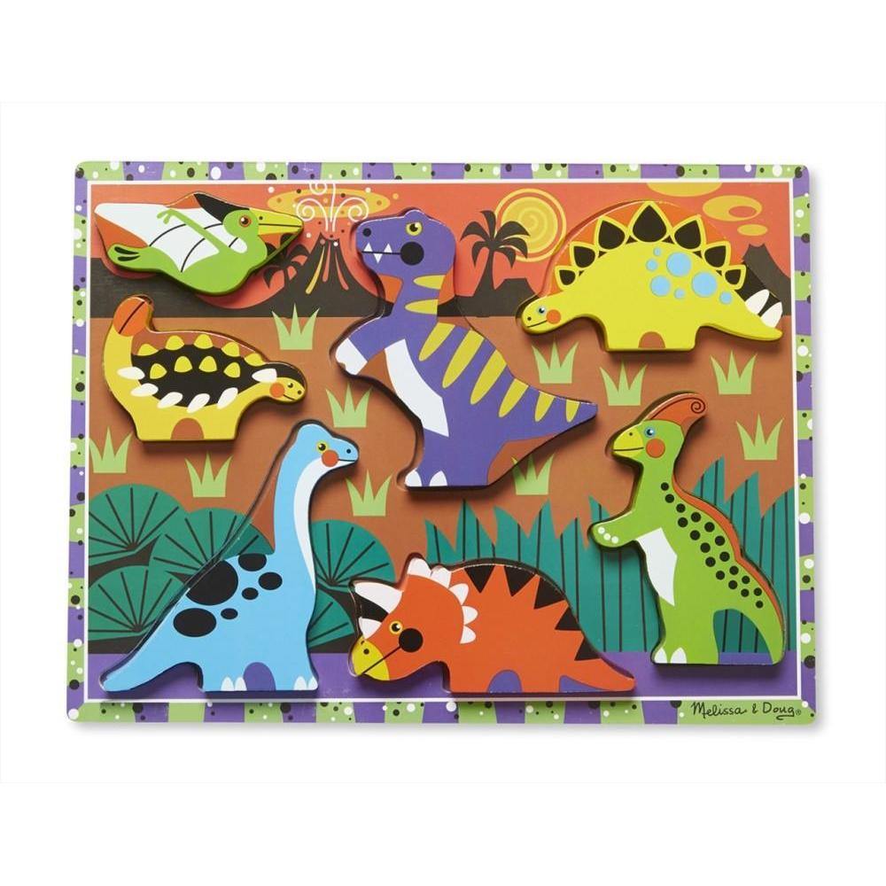 Melissa & Doug Könnyen megfogható puzzle, dínók-Melissa&Doug-2-Játszma.ro - A maradandó élmények boltja