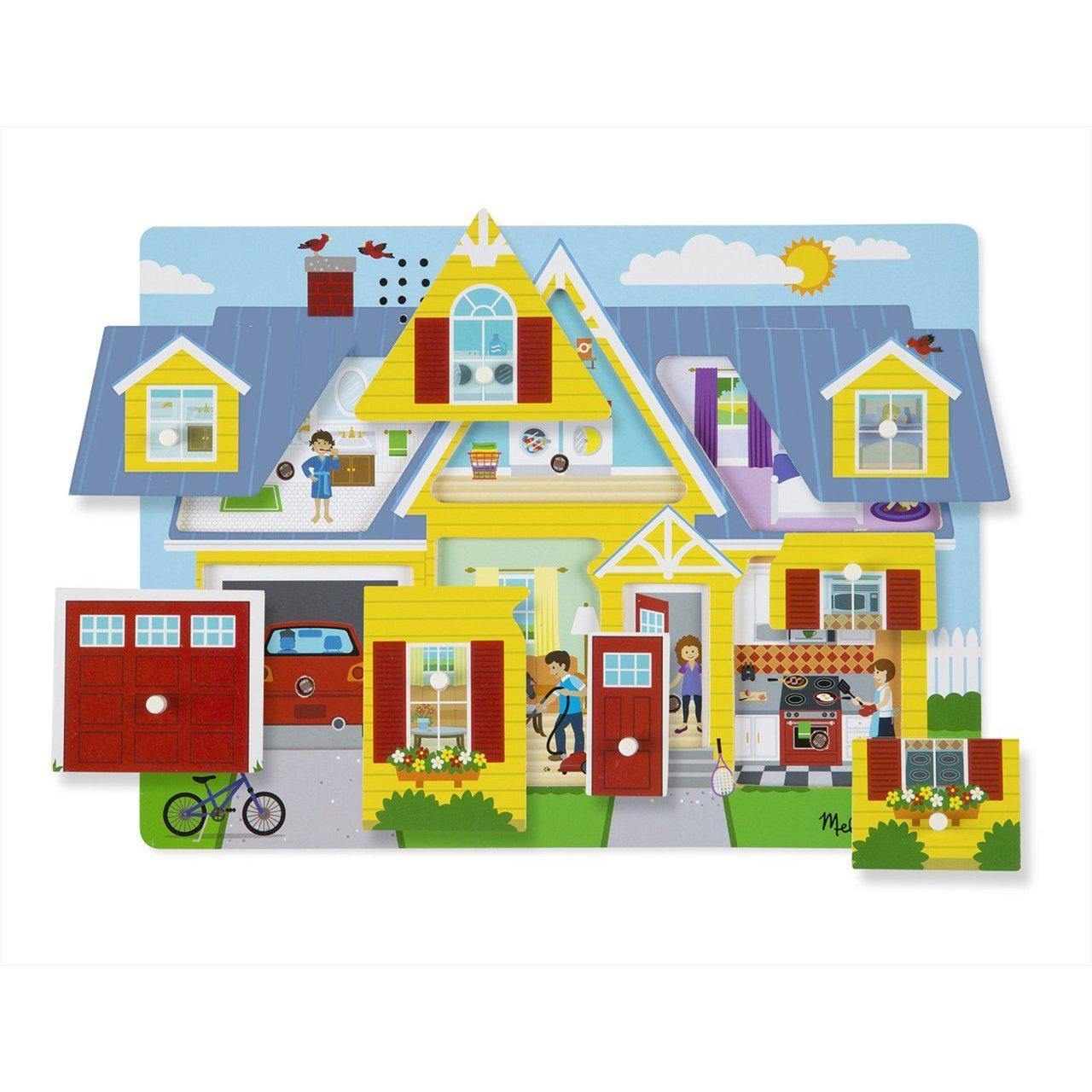 Melissa & Doug Hangos puzzle, A ház körül-Melissa&Doug-2-Játszma.ro - A maradandó élmények boltja