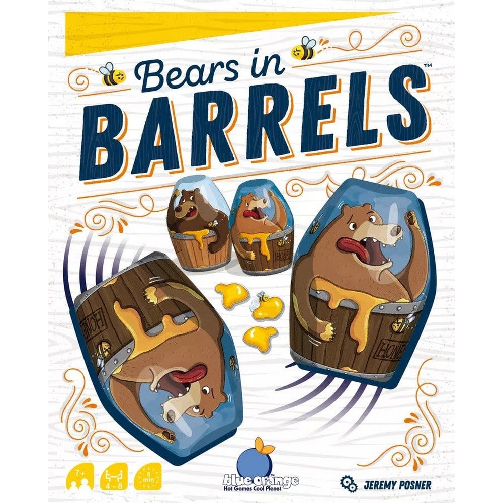 Bears in Barrels angol nyelvű társasjáték