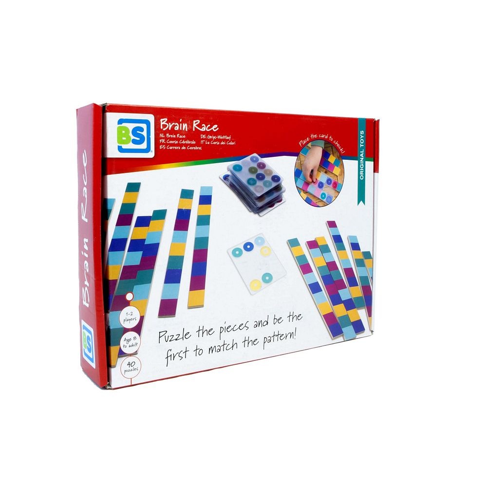 Brain Race, logikai játék, BS Toys GA401 angol nyelvű társasjáték