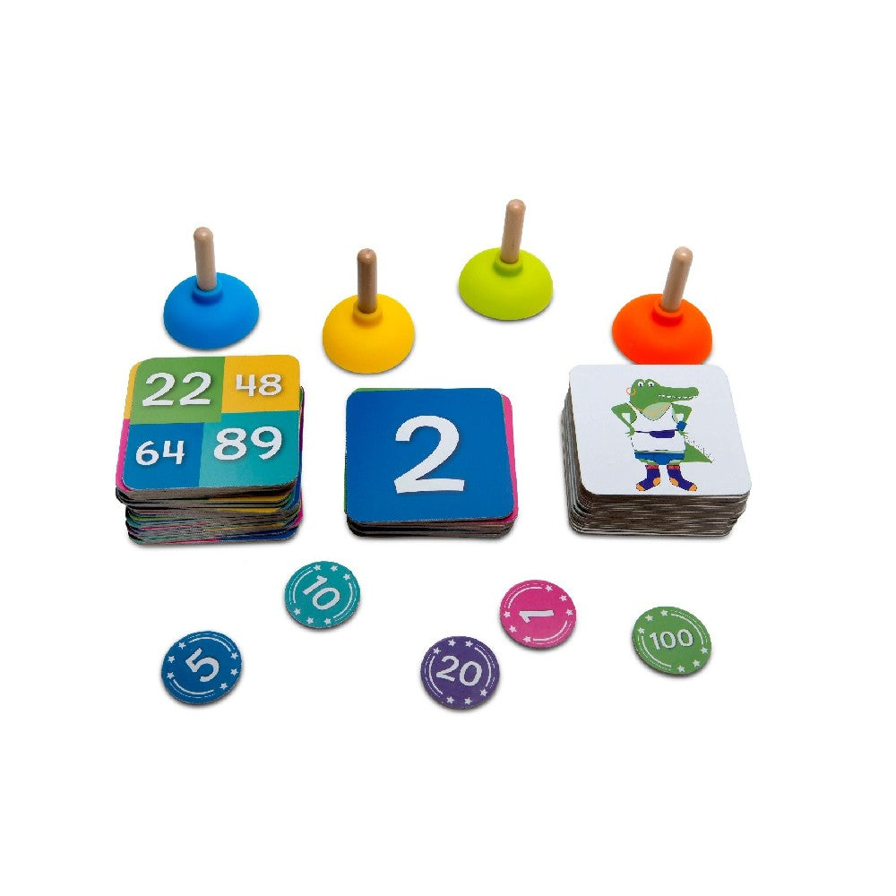 Crocs' Outfits matematikai játék, BS Toys GA369 angol nyelvű társasjáték