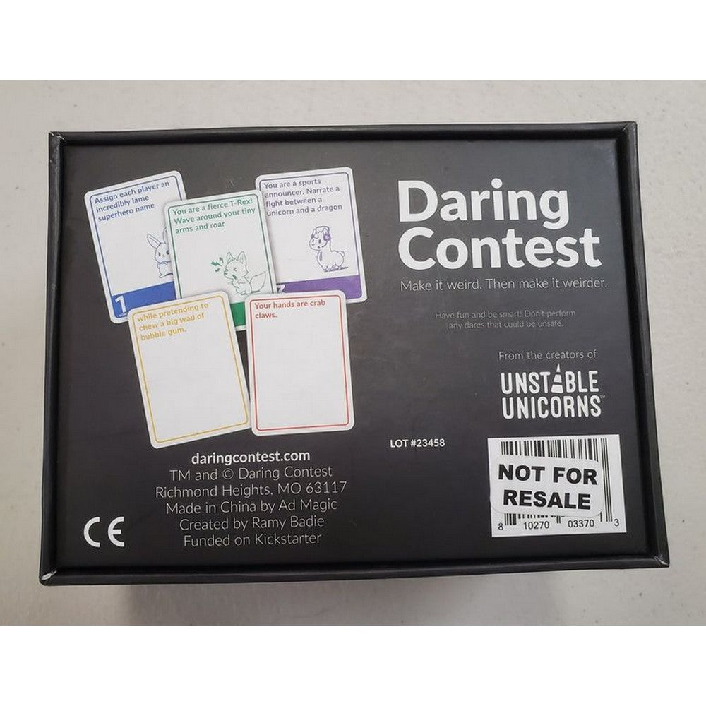 Daring Contest: Family Edition, angol nyelvű társasjáték