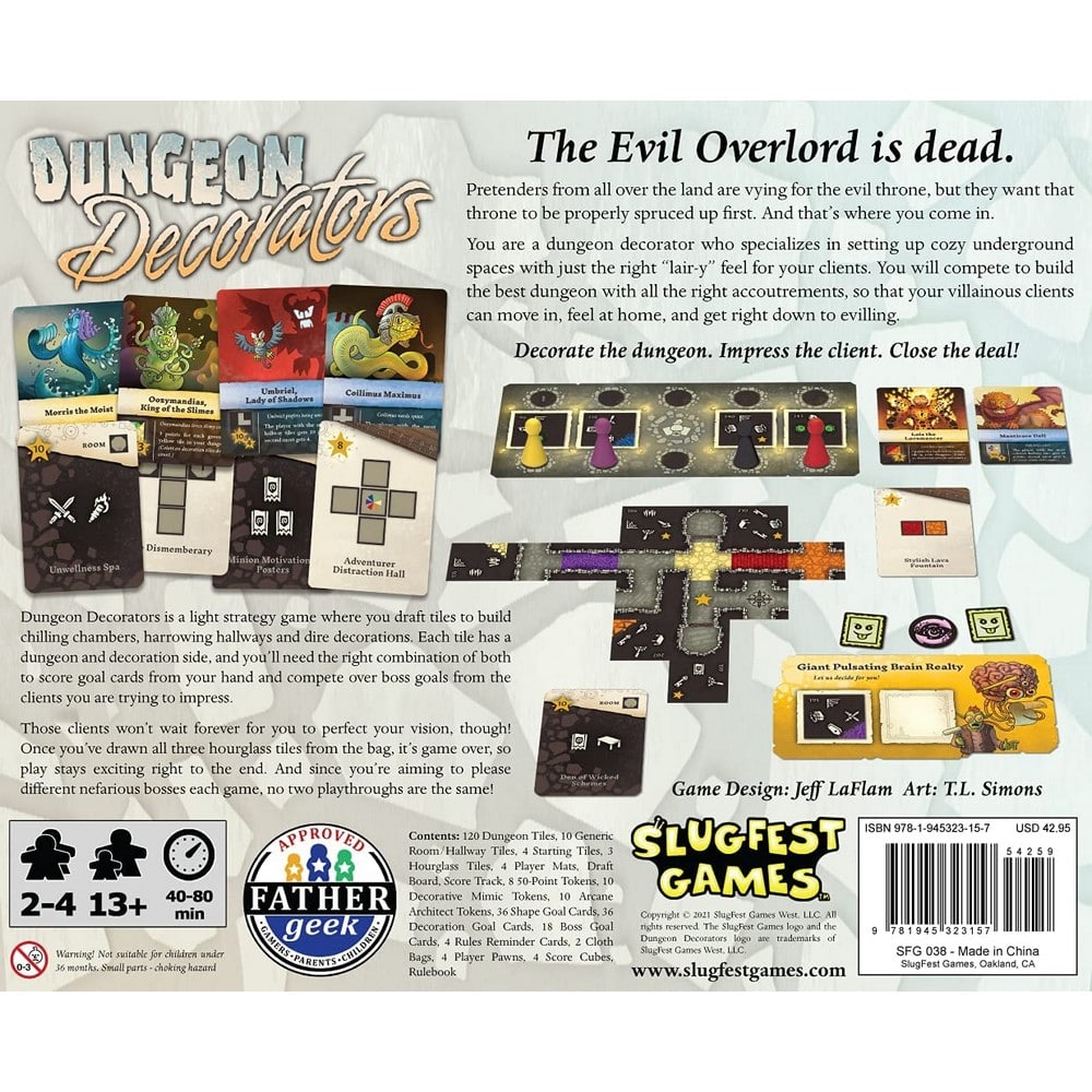 Dungeon Decorators angol nyelvű társasjáték
