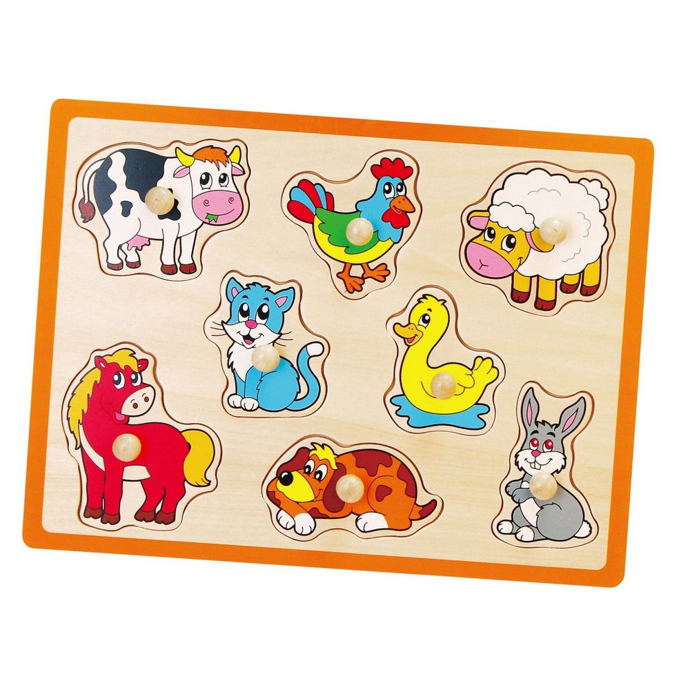Fogantyús 8 darabos puzzle háziállatok, Viga