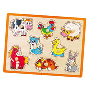 Fogantyús 8 darabos puzzle háziállatok, Viga
