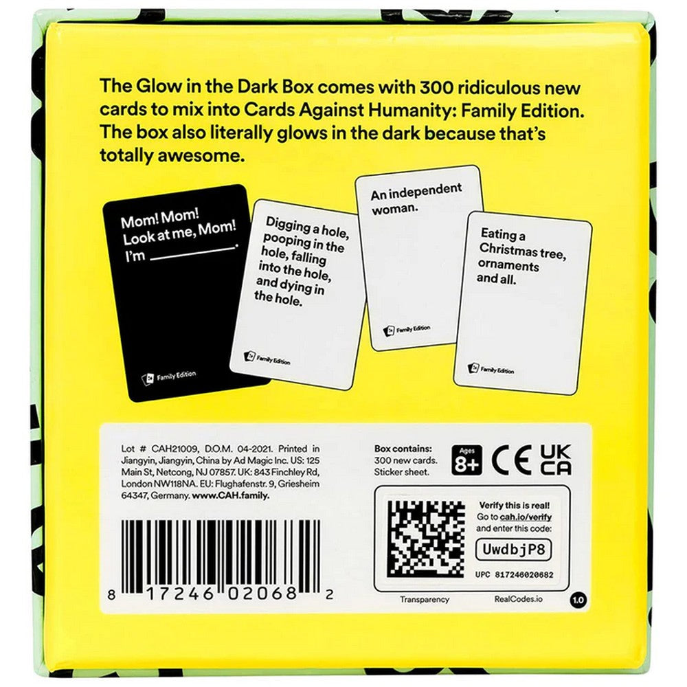 Cards Against Humanity - Family Edition Glow in the Dark Box kiegészítő