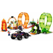 LEGO City Kaszkadőr aréna dupla hurokkal 60339 598 darabos