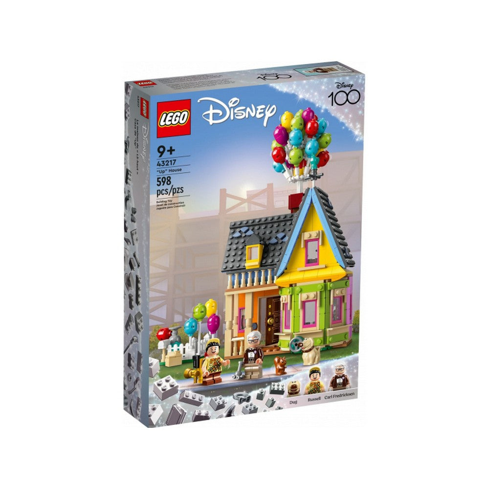 LEGO Disney 43217 "Fel" ház építőkészlet, színes léggömbökkel és 598 elemmel, 9 éves kortól ajánlott.