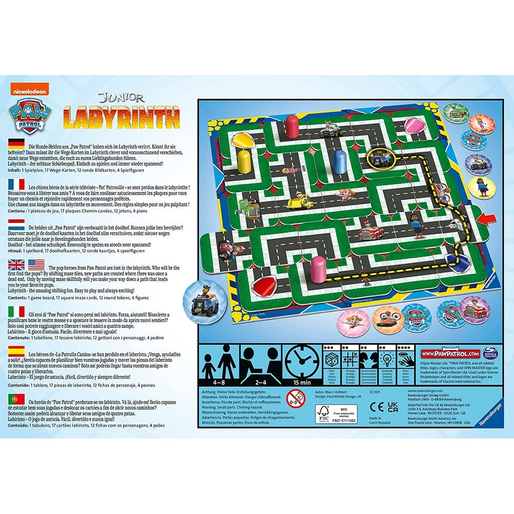 Labyrinth Junior Paw Patrol magyar nyelvű társasjáték
