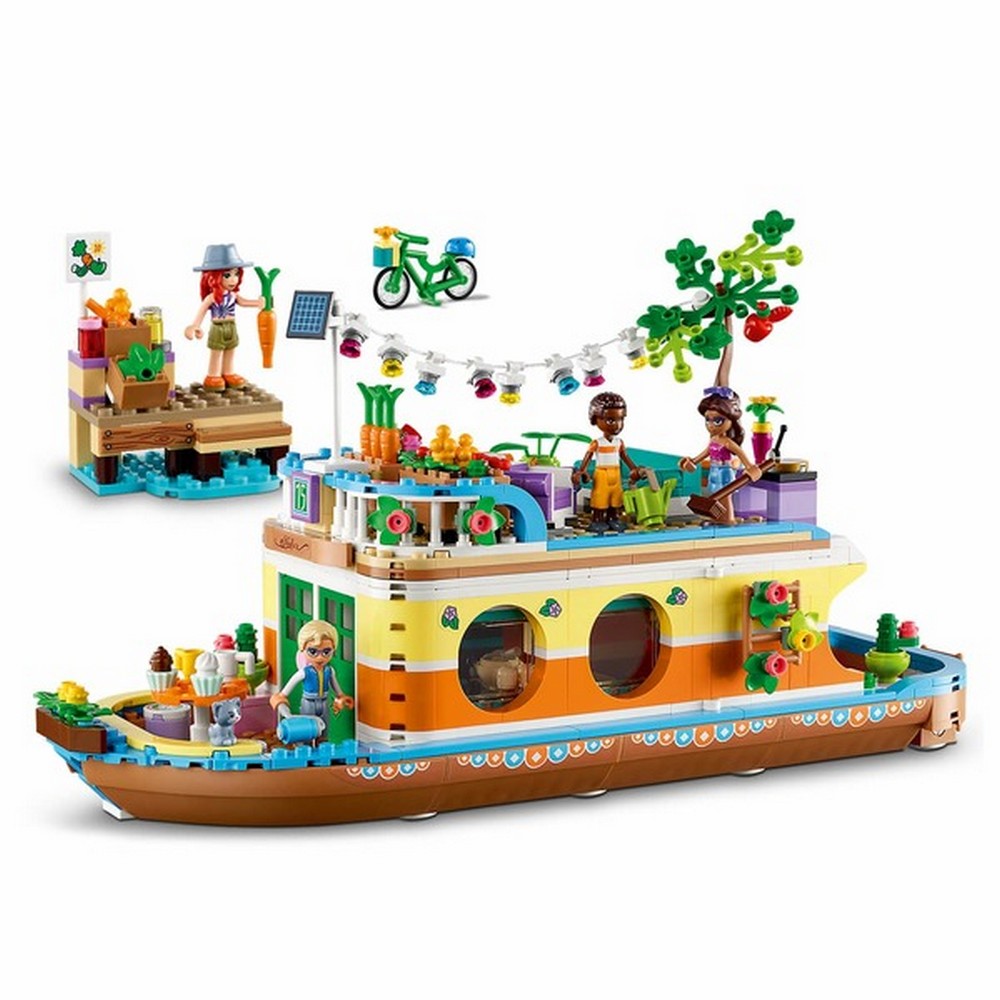 LEGO Friends Lakóhajó a csatornán 41702 737 darabos