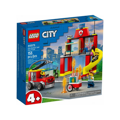 LEGO City Tűzoltóállomás és tűzoltóautó 60375