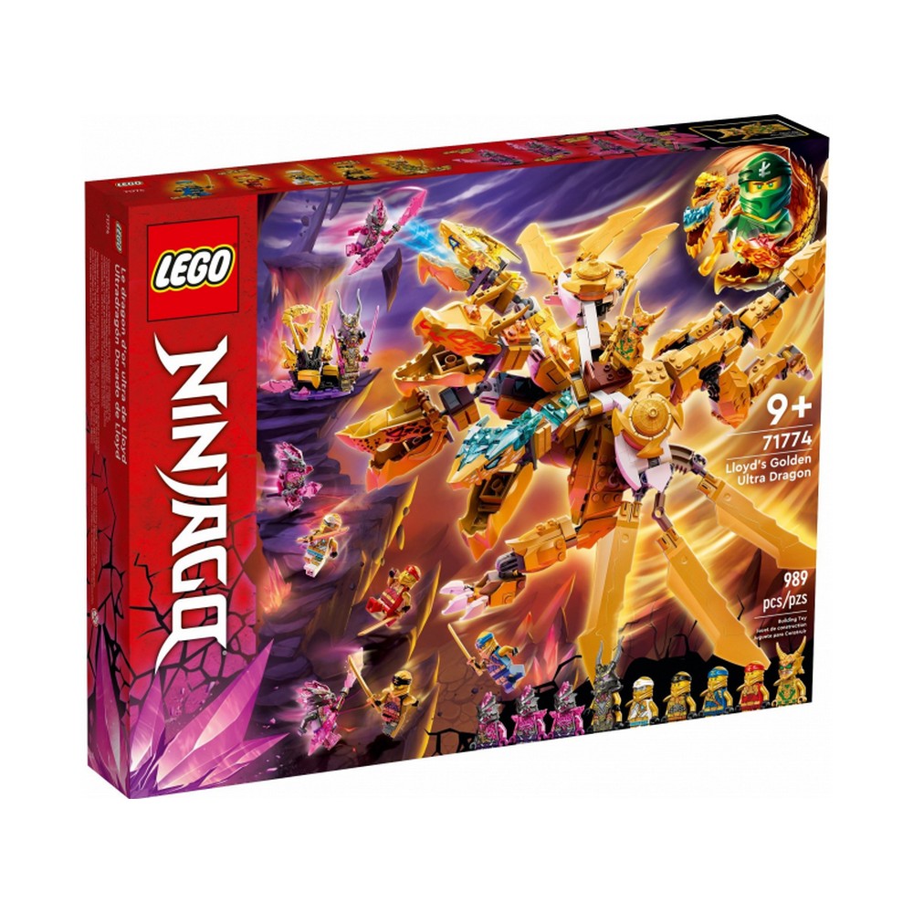 LEGO Ninjago Lloyd ultra aranysárkánya 71774 989 darabos