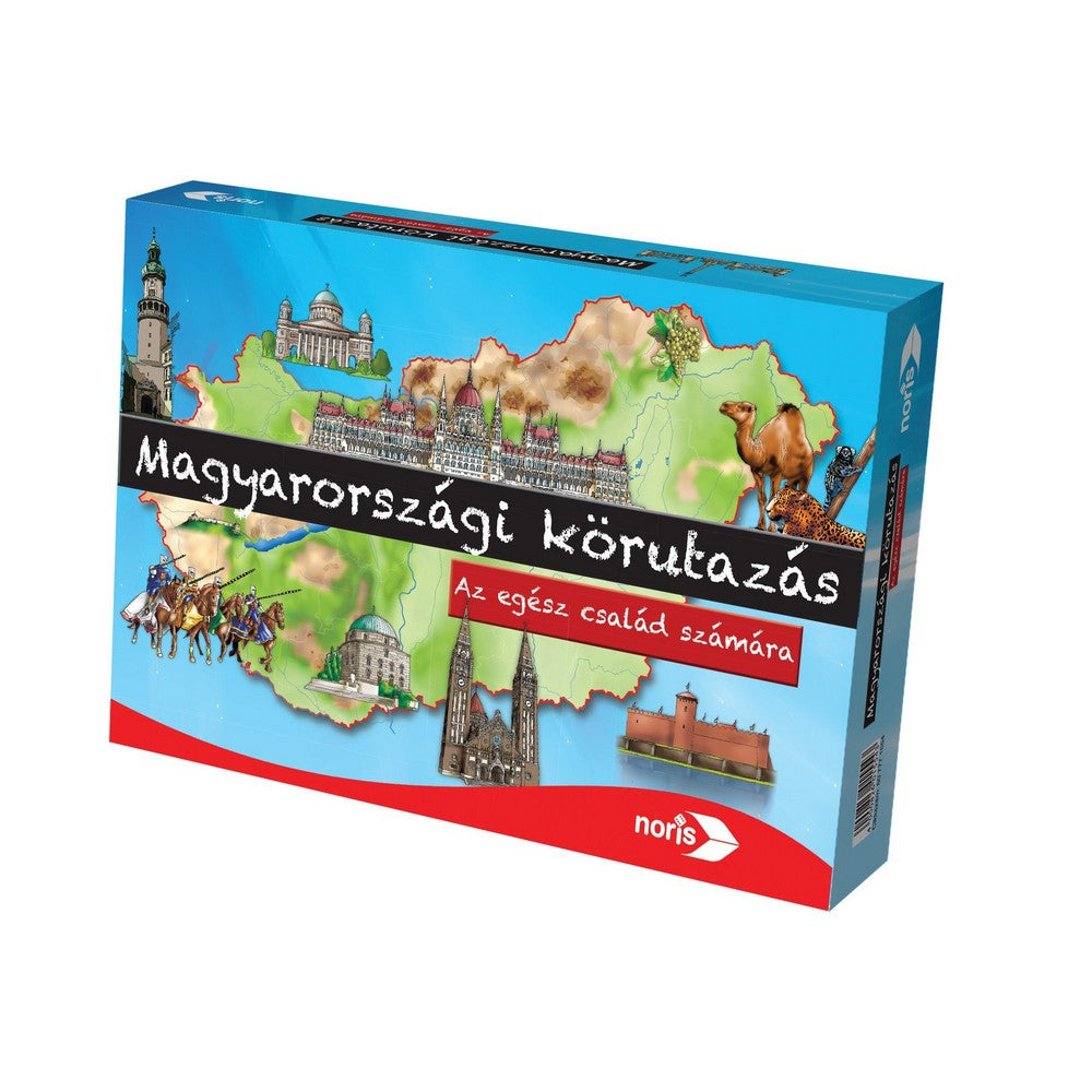 Magyarországi körutazás magyar nyelvű társasjáték