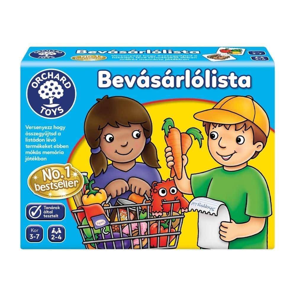 Bevásárlólista magyar nyelvű társasjáték