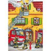 Schmidt puzzle: Tűzoltó és rendőr, 3 x 24 darabos készlet + Ajándék: plakát
