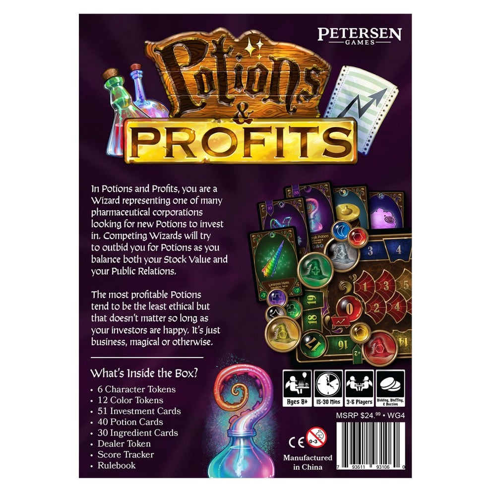 Potions and Profits -Angol nyelvű társasjáték